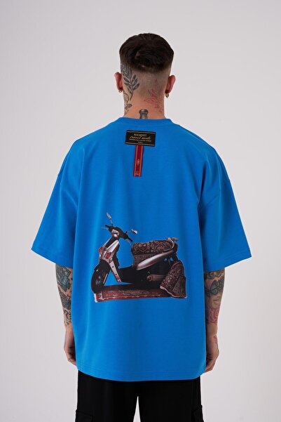 Machinist Men's Carpet Patch Printed Oversized T-Shirt Lens