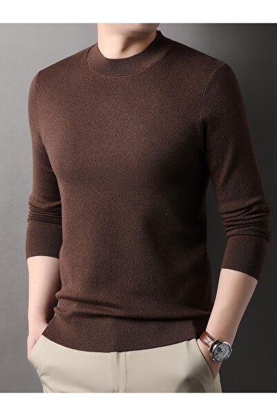 ribana Πλεκτό πουλόβερ με μισό ζιβάγκο με λεπτή εφαρμογή