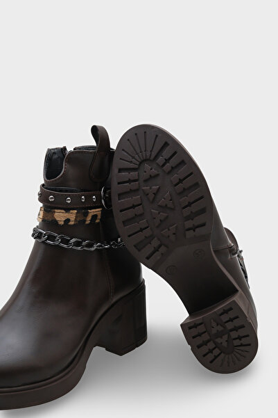 Capone Outfitters Γυναικείες μπότες Meridith με μεταλλική πόρπη