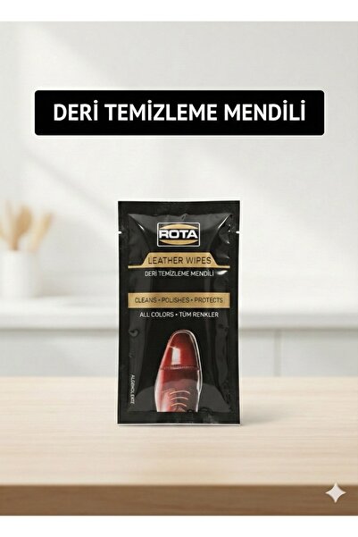 Rota Deri Ayakkabı ve Çanta Temizleme Mendili - Tek Kullanım - Tüm Renkler - ...