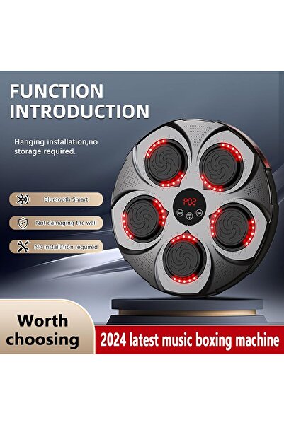 Zoom Plus Smart Electronic Music Boxing Machine, Wall-Mounted Boxing Game