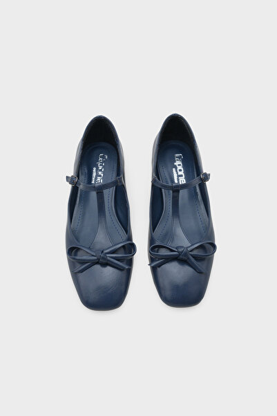 Capone Outfitters Suzi Flat Toe Strap Buckle Women's Ballerinas