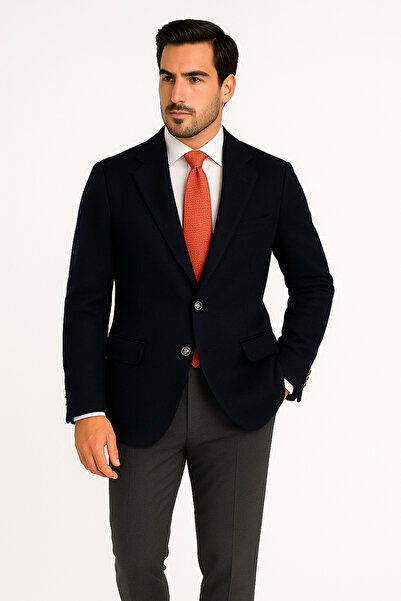 BLU %100 Kaşmir Klasik Ceket