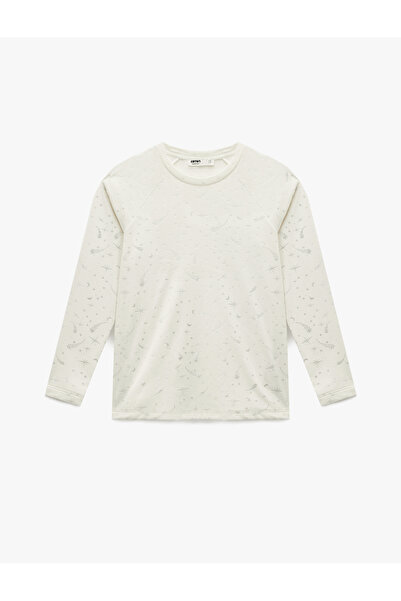 Koton Πιτζάμα με μακρυμάνικο λαιμόκοψη με αστεράκια με θέμα την Πρωτοχρονιά