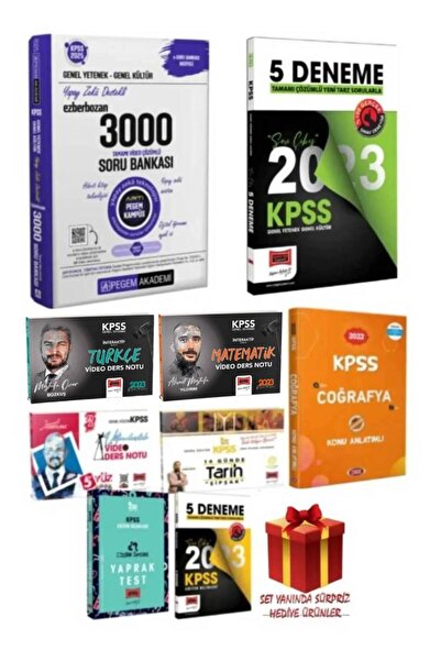 Pegem Akademi Yayıncılık 2025 Pegem Gygk 3000 Soru Bankası Yargı Gygk Konu An...