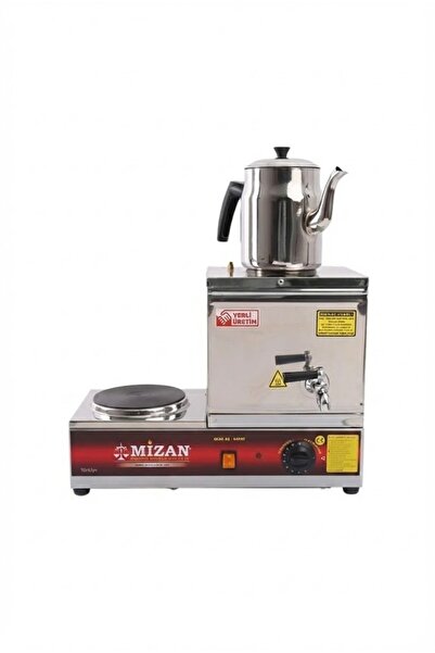 Mizan 15 Lik Elektrikli 10 Litre 1 Demlikli Çay Kazanı Hediyeli