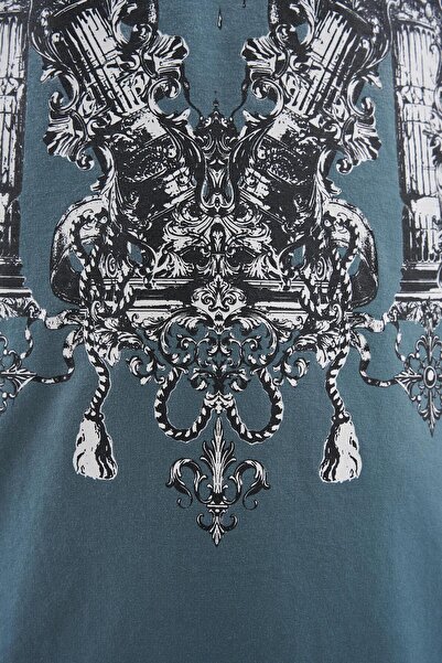 Machinist Чоловіча футболка M Letter Washed Yikamali Oversize Сіра