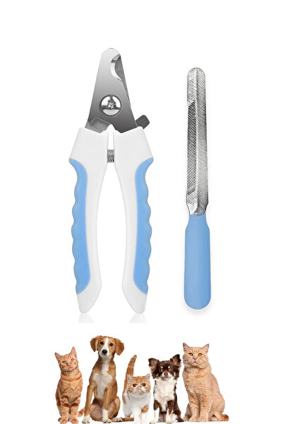 Beatitude Kedi Köpek Tırnak Makası Törpü Seti Mavi 1 Adet Yavru Kedi Köpek Tı...