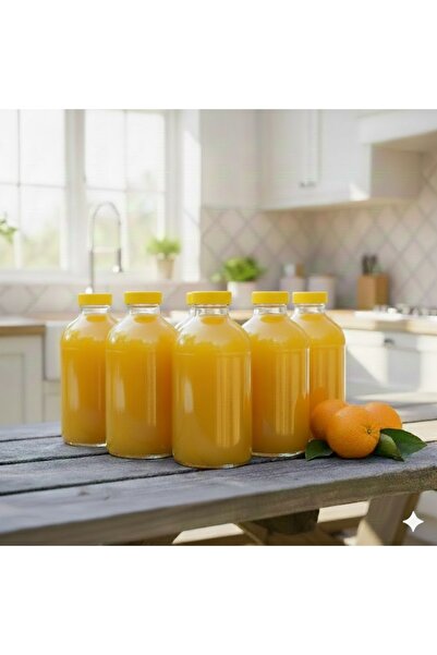 junibeliw 5Pcs 100ml Empty Shot Ginger Bottle Glass Bottle Yellow Cap Cologne...