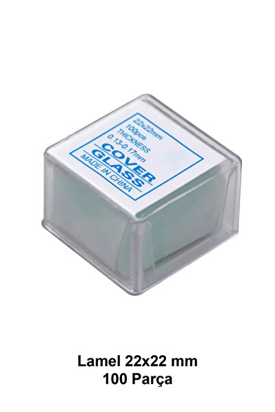ATEL-SAN Mikroskop Lamel 22 X 22 mm - 100 Adet