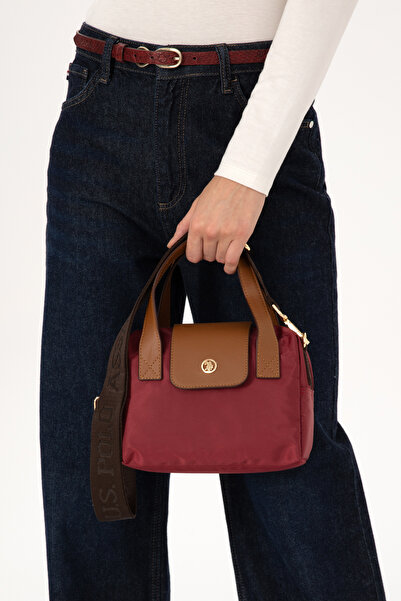 U.S. Polo Assn. Women's Burgundy Quilted Crossbody Bag 50317833-Vr014