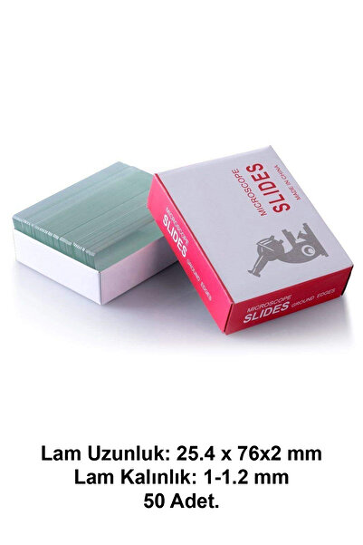 ATEL-SAN Mikroskop Lam - 50 Adet