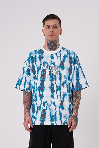 Machinist Ανδρικό μπλουζάκι Batic με τύπωμα oversized εκρού