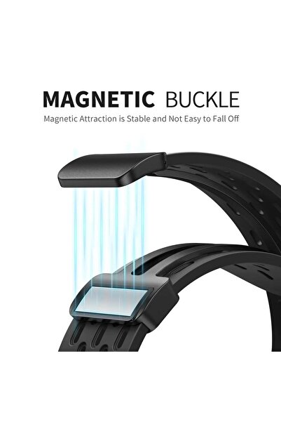 O Ozone (Pack of 2) Magnetic Buckle Silicone Band For Apple watch 49/45/44/42mm -Grey/Pink