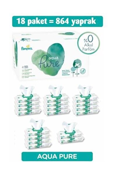 Prima ISLAK HAVLU AQUA YENİDOĞAN 48Lİ 18 ADET