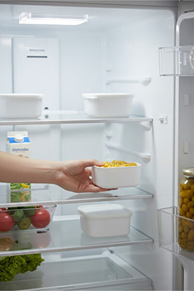 Orvila 6-Piece Covered Storage Container Set - Small Size - Portion Size - Breakfast Snack Bowl