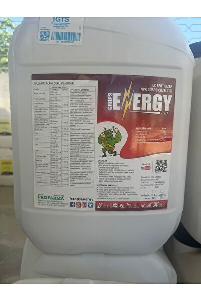 CROPS ENERGY NPK GÜBRE ÇÖZELTİSİ (7-7-7)