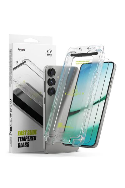Ringke Samsung Galaxy S25 Plus Screen Protector | Easy Slide Tempered Glass |...