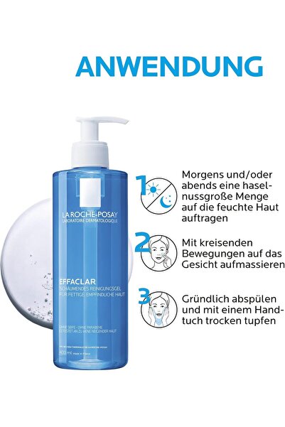 La Roche Posay Effaclar Purifying Foaming Gel For Oily Sensitive Skin 400ml