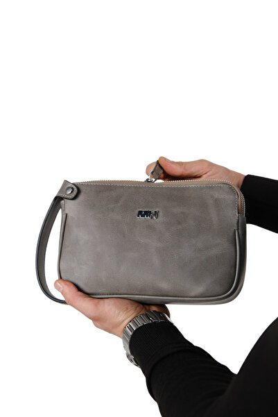 MFT Leather Design حقيبة يد من الجلد الطبيعي للجنسين |   حقيبة مون 4381 - تيج...