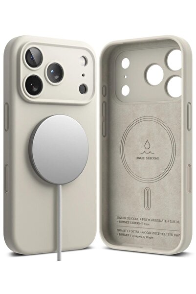 Ringke غطاء حماية لجهاز iPhone 17 Pro Max | سلسلة سيليكون مغناطيسية | حجري