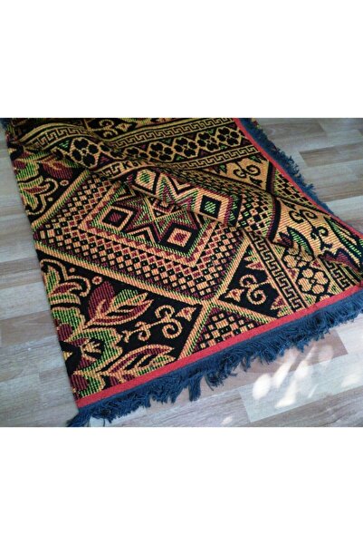 Başaran tekstil Algelsineve Sarı Kırmızı Makine Dokuması Kaliteli Kilim, Evde, Piknikte, Balkonda, Bahçede