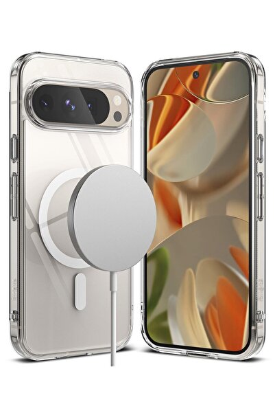 Ringke غطاء حماية لجهاز Google Pixel 9 Pro XL | سلسلة Fusion Magnetic | شفاف