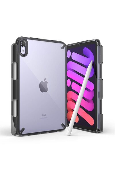 Ringke غطاء وحافظة لجهاز iPad mini A17 Pro الجيل السابع/Mini 6 موديل 2021، الجيل السادس مع حامل قلم/قلم رصاص|