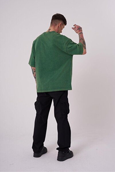 Machinist Чоловіча футболка Free Sprit Oversize, масляно-зелена