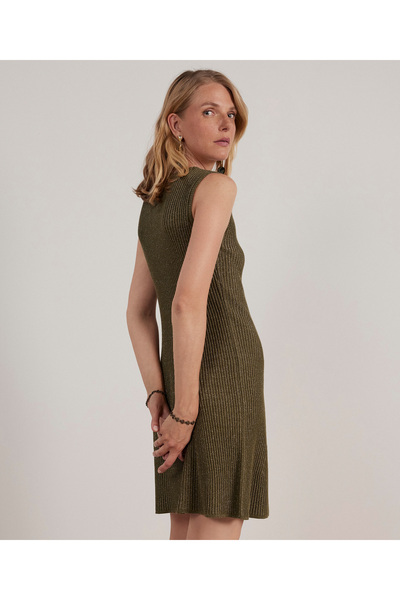 Yargıcı Volanlı Triko Elbise