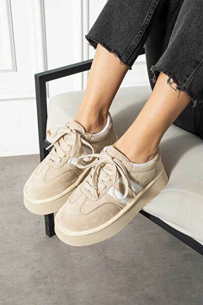 Sivarro Γυναικείο Sneaker Monte Premium Design - Μπεζ