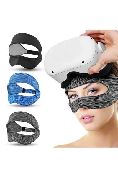 O Ozone (عبوة من 3 قطع) غطاء قناع عين الواقع الافتراضي - شريط عرق قابل للتنفس...