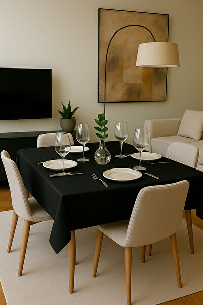 GOCCIA HOME Pamuklu Masa Mutfak Yemek Salon Piknik Bahçe Balkon Otel Cafe Sof...