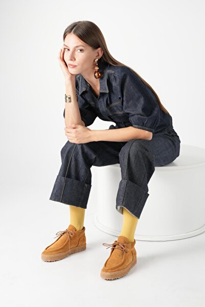 Bestyle حذاء نسائي نصف رقبة من الجلد الطبيعي 100% من نوع ريبيل مصنوع من جلد ا...