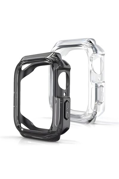 O Ozone [ Pack of 2 ] Case for Apple Watch 10 series 42mm, - Clear & Transpar...