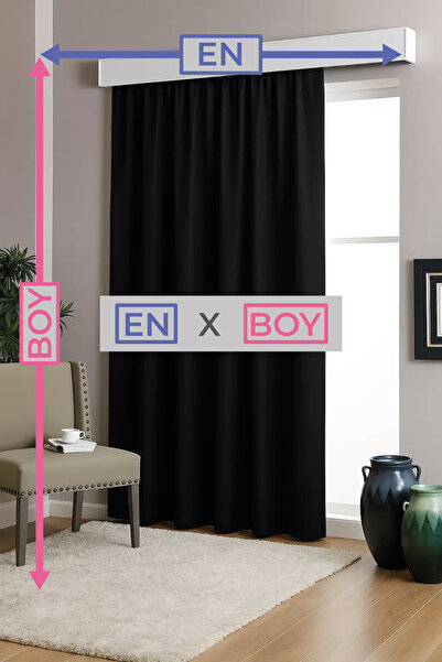 Setekshome Κουρτίνα σκίασης από σατέν με προστασία από το φως, μαύρη χωρίς πιέτες