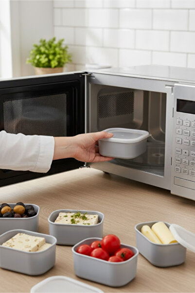 Orvila 6-Piece Covered Storage Container Set - Small Size - Portion Size - Breakfast Snack Bowl