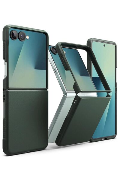 Ringke غطاء حافظة Samsung Galaxy Z Flip 7 | سلسلة Onyx | أخضر داكن