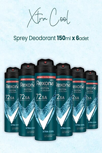 Rexona MEN XTRA COOL SPREY 150ML 6 ADET