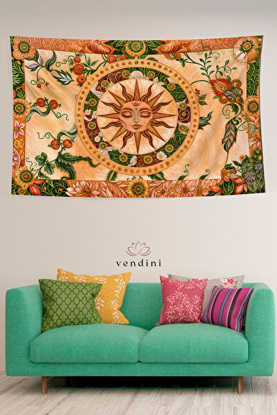 Vendini Kaliteli Kumaş , Canlı Renkler Duvar Örtüsü Duvar Halısı Wall Tapestry