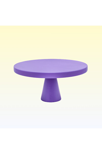 na neşeli ahşap 26 cm Purple Presentation Holder - Birth, Age, Celebration Cake