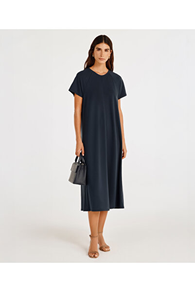 Yargıcı Crew Neck Raglan Sleeve Dress