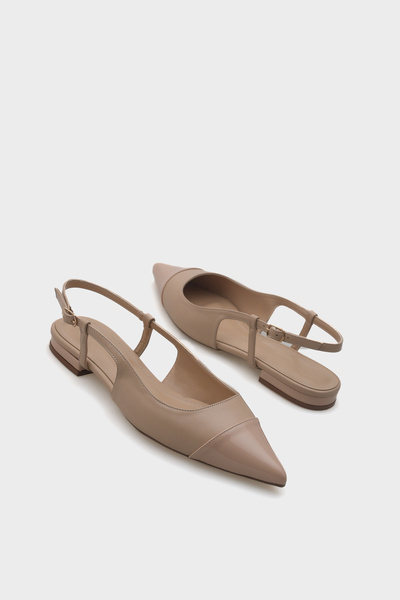 Capone Outfitters Anita Pointed Toe Open Back Women's Ballerinas