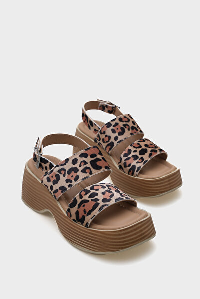 Capone Outfitters Dora Wedge Heeled Double Strap Women's Sandals