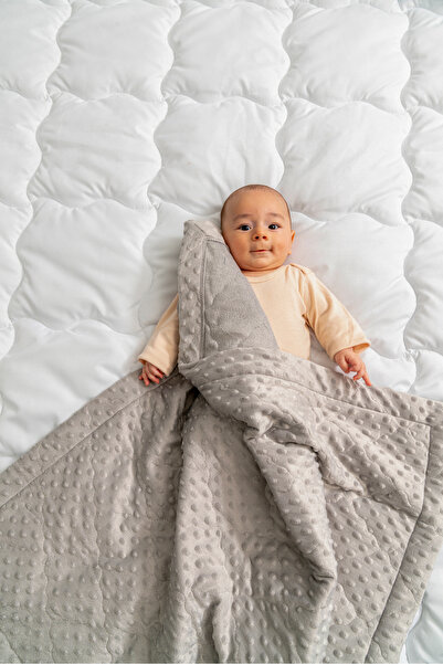 Bebella Quilted Chickpea Baby Swaddle Blanket – Double Sided Seasonal / Newborn Hospital Outlet 80X90Cm