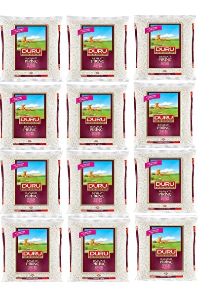 Duru BASMATİ PİRİNÇ BEYAZ AMBALAJ 1 KG 12 ADET
