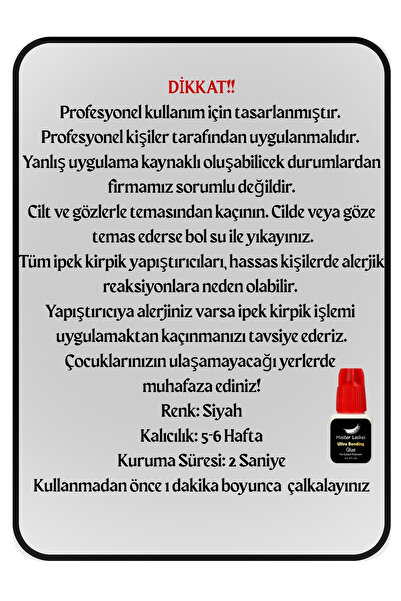 Master Lashes Ipek Kirpik Yapıştırıcısı Orjinal Kore 5ml