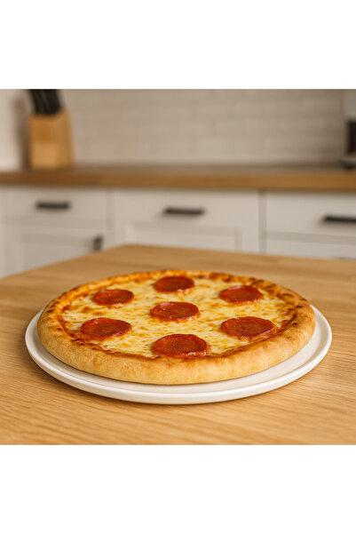 Aj Porcelain 10 Inches Ceramic Pizza Plate – Classic White Tableware