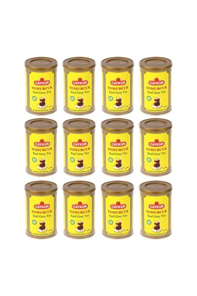 Çaykur Earl Grey Tomurcuk Dökme Çay Teneke 200 G 12 ADET