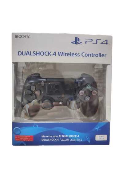 Genaric وحدة تحكم لاسلكية Dualshock 4 لجهاز PS4، لون أسود نفاث